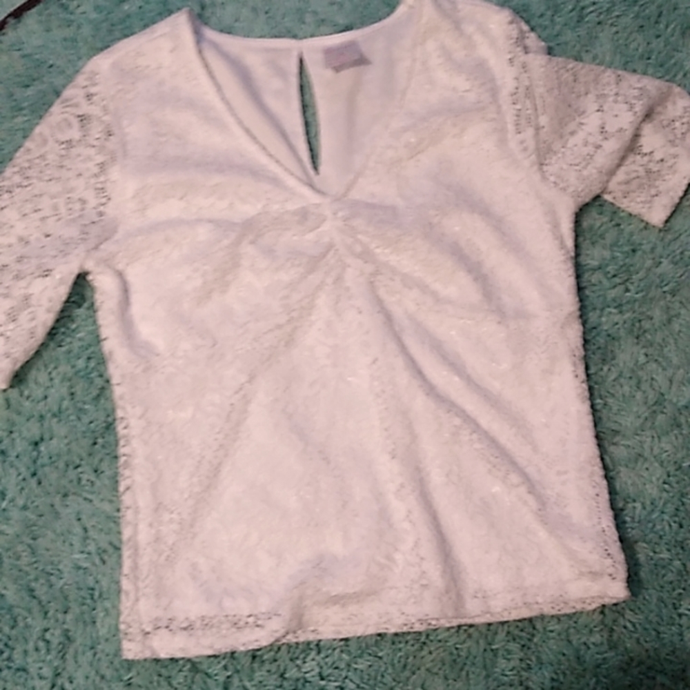 With floral print shirt